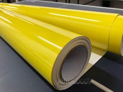 12″ x 60″ Super Gloss Yellow Vinyl Film Wrap Sticker Air Bubble Free 1ft x 5ft