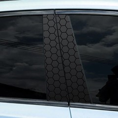 2PCS body sticker HD B column car sticker honeycomb pattern middle column
