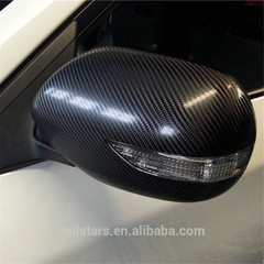 Carbon Fiber Vinyl Wrap Sticker 4D Black Bubble Free Self-Adhesive 12×60 Inches