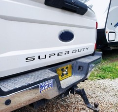 Matte Black Finish 3D Raised Tailgate Letter Pieces For 2017-19 Ford Super Duty