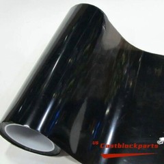 Gloss Dark Black Film Smoke Tint Lens Vinyl Wrap For Headlight taillight 12″x78″