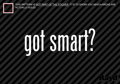 (2) Got Smart Sticker Decal education scholar