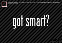 (2) Got Smart Sticker Decal education scholar