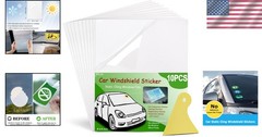 Static Cling Car Windshield Film – 10-Pack 4×6 Inch, Easy Removal & Apply
