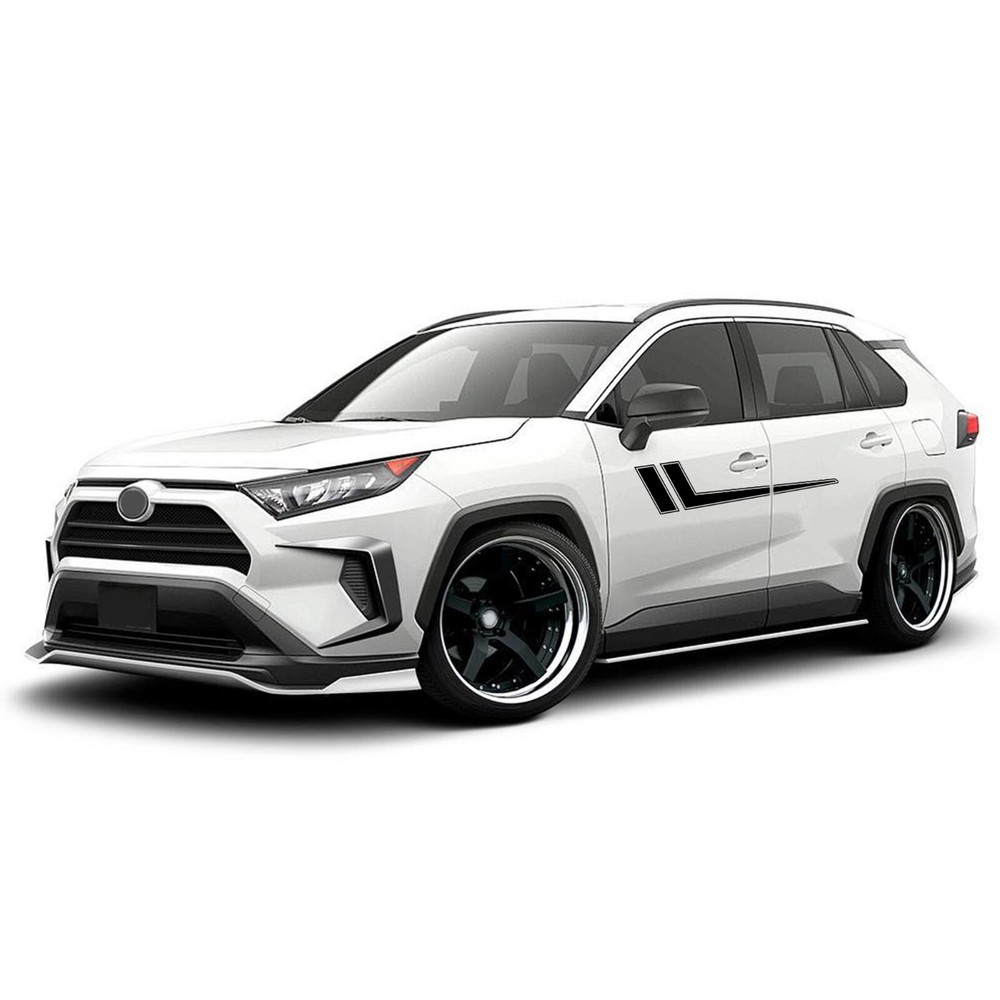 Door hockey stripes graphics stickers decal compatible with Toyota Rav4