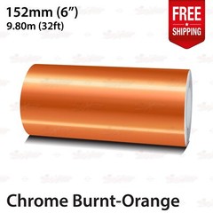 CHROME BURNT-ORANGE 6″ 152mm PIN STRIPE Car Striping TAPE Decal Vinyl Sticker