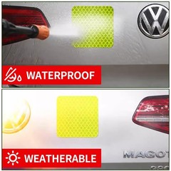 Reflective Safety Stickers – 20 Pcs Fluorescent Yellow-Green Waterproof Tape for