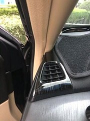 Black Titanium Dashboard Side Vent Overlay Cover For Honda Accord 8th 2008-2013