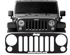 JK/JKU Blackout Grill Vinyl Skin for Wrangler – Wrangler Text