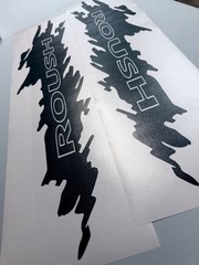 Roush Splash Upper Bedside Decals New 2PC Set Universal Fits Trucks 30” Oracle