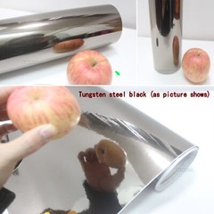 4in Wide Mirror Chrome Vinyl Wrap Tape Sticker Car Phone Film Trim Decor / Decal