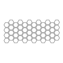 Honeycomb Pattern Waist Line Sticker Decal Vinyl Car Body Side Decor 100X40CM