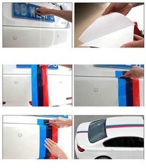 CAR HOOD BODY TRUNK DECORATION STRIPES TRIM STICKERS 15CM(W) X 200CM(L)