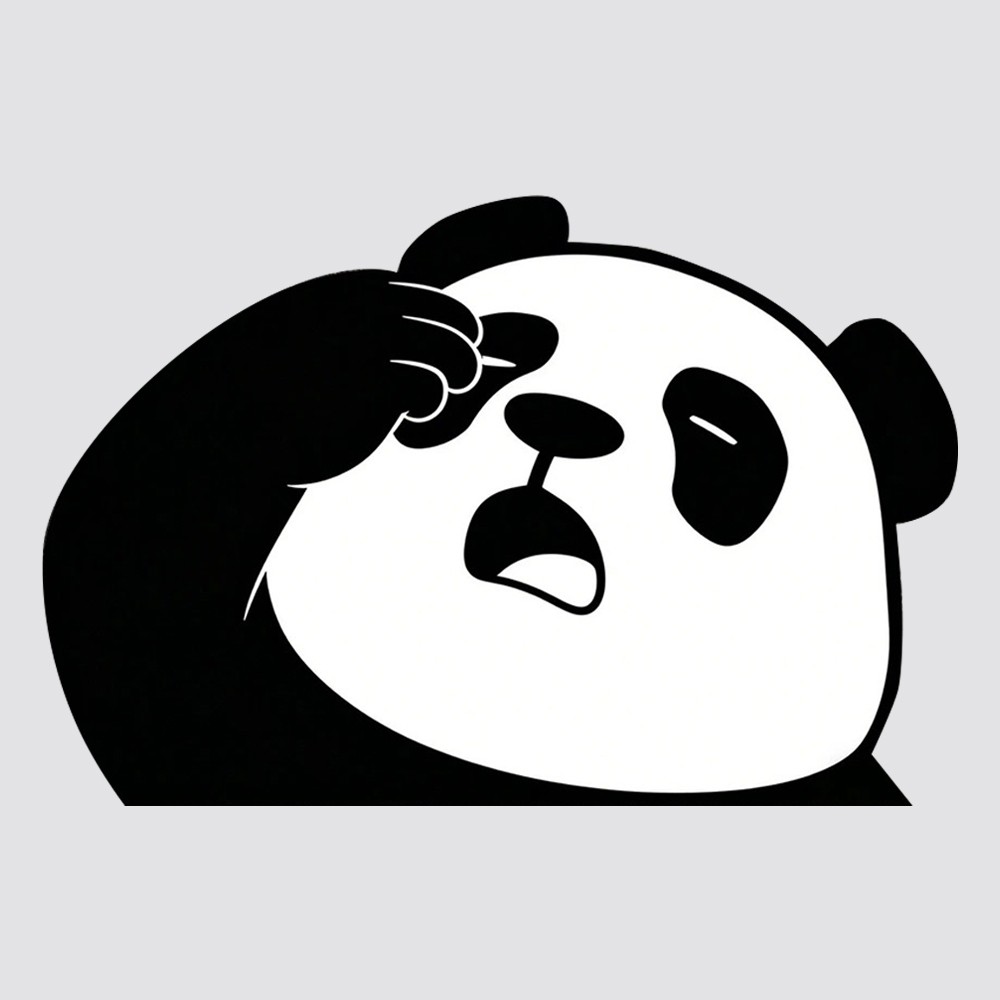 Panda Series Stickers Vinyl Waterproof Sunproof Self-adhesive for Car windows