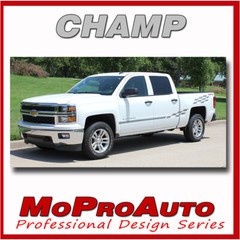CHAMP 2018 Chevy Silverado 3M Pro Grade Vinyl Side Stripes Decals Graphics FVG
