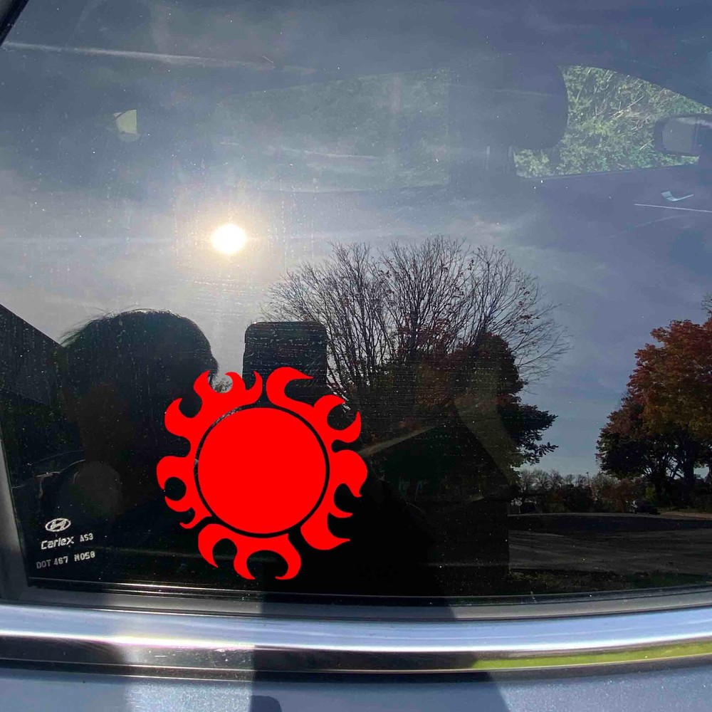 One piece SUN Jolly Roger Vinyl Decals Multi color & size