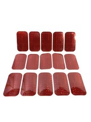 15-Red 2×3.5 Rectangle Conspicuity Tape High Visibility Reflective DOT Reflector