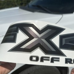 GOLD HOOK FX4 Off Road Decals 4.3 inches by 16.5 inches, Gray (Premium)