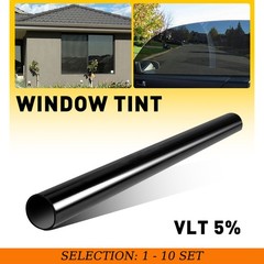 1-10 20″ x 10ft 5% VLT Privacy Window Tint Roll Heat Reject UV Block Car Film 3M