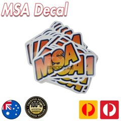 MSA STICKER DECAL RACING TEAM, TOOLBOX MECHANIC