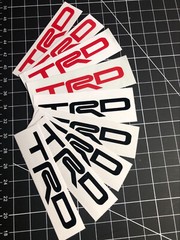 TRD Vinyl Decal for Toyota Truck Tacoma Tundra 4runner Camry Rav4 Window Sticker
