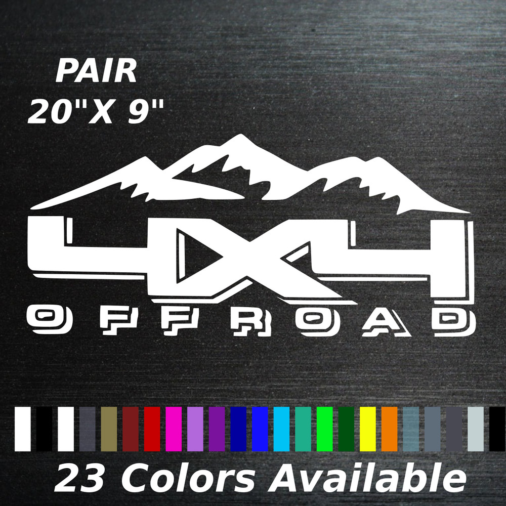 4X4 OFFROAD DECALS STICKERS CHEVROLET SILVERADO PICKUP TRUCK AVALANCHE S10