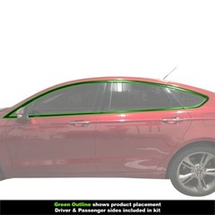 CRUX MOTORSPORTS WINDOW CHROME BLACK OUT FITS 2017 – 2021 FORD FUSION