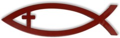 Metal Jesus Fish Auto Emblem – Durable, Chrome Finish, Universal Fit