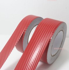 DIY – Adhesive Red 4D Texture Carbon Fiber Vinyl Tape Car Wrap Sticker Film – AB