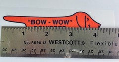 BOW WOW EQUIPPED – Volkswagen vintage IRON ON transfer – VW Bow Wow collectible
