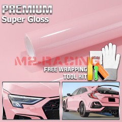 High Gloss Rouge Pink Glossy Car Vinyl Wrap Sticker Decal Sheet Film Air Release