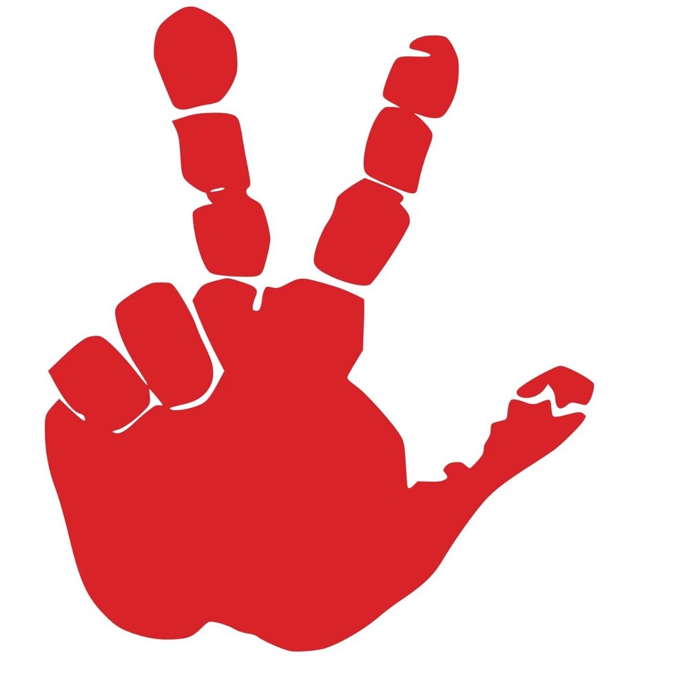 Set of Hand Wave Peace Wave Decal for Jeep Side Mirrors- Left & Right