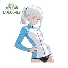 EARLFAMILY 5.1″ Hottie Car Stickers Motorcycle Window Anime Creative Decal