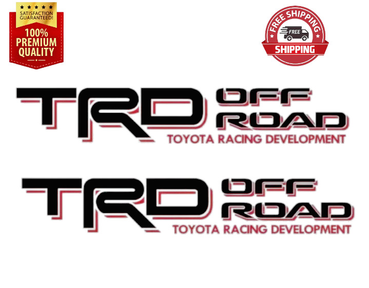 2 TRD Off Road Decals for Toyota Tacoma Tundra Pair Sticker Truck bedside Vinyl