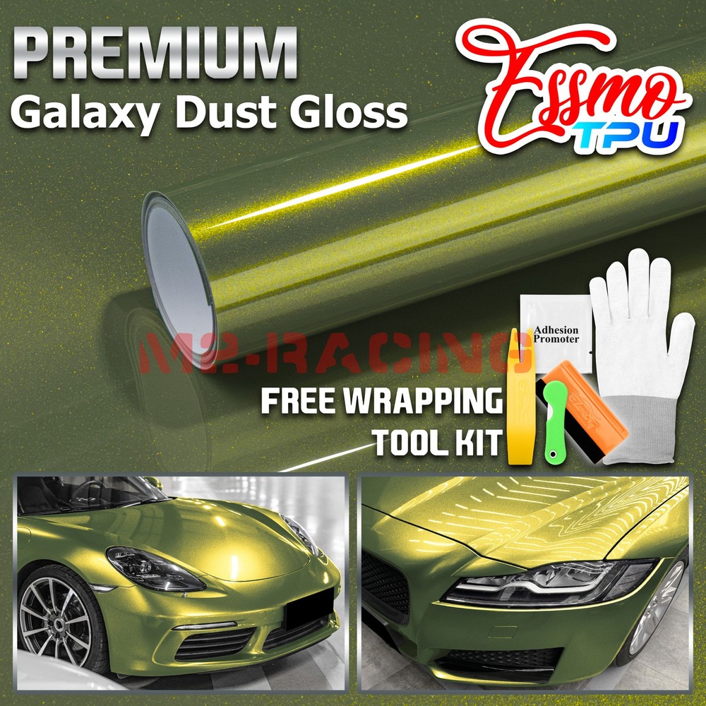 Galaxy Dust Gloss Emerald Green PPF TPU Paint Protection Film Dry Wet Vinyl Wrap