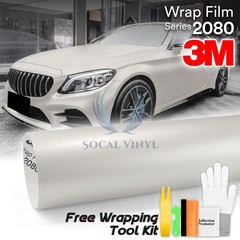 Genuine 3M 2080 Series SP10 Satin Pearl White Vinyl Wrap Auto Film Decor Sheet