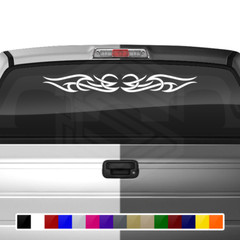 #165 TRIBAL SCROLL ACCENT Decal Sticker Windshield Window Vinyl Graphic Design