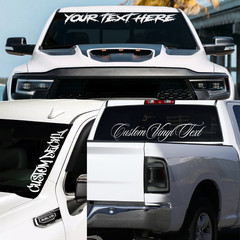 Custom TRUCK Windshield Sticker Rear Window Decal Banner Fits: Chevy Dodge Ford