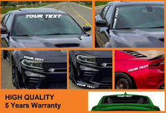 1″ ,12″… 120″ LONG Custom Winshield Decal Banner Sticker for Cars & Truck (12)
