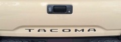 BLACK Tailgate Insert Letters Decal Vinyl Stickers for Toyota Tacoma 2016-2023