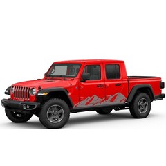 Side door mountains graphics stickers decal compatible with Jeep Gladiator