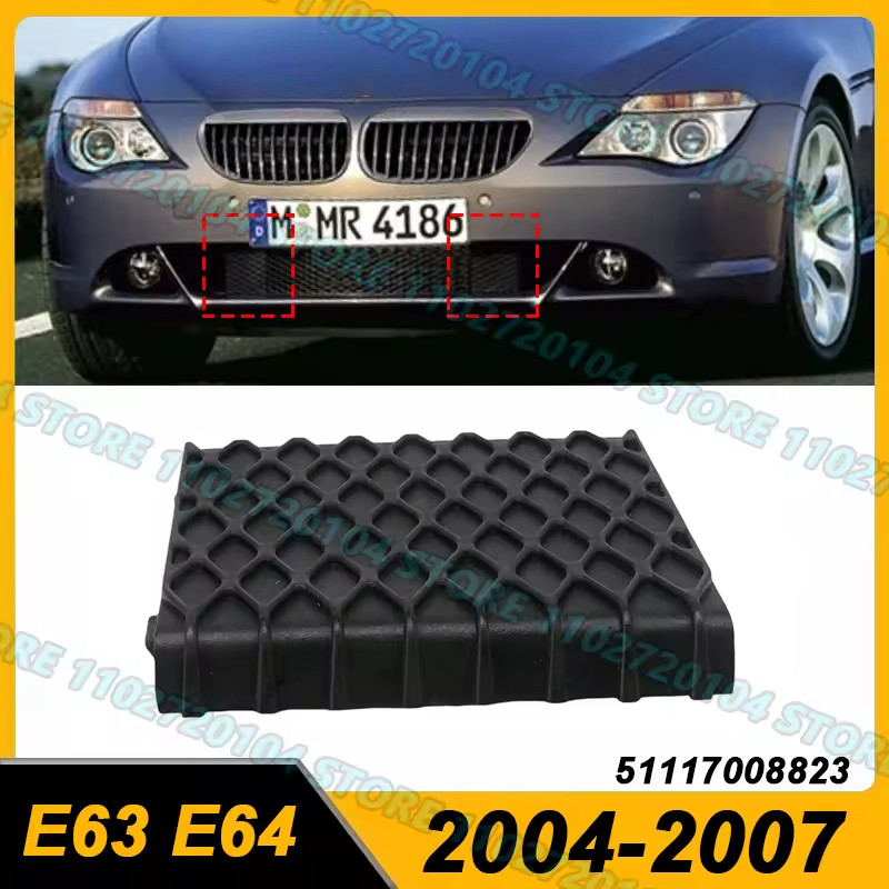 BMW E63 E64 Front Lower Bumper Grille 645Ci 650i 2004–2007 51117008823