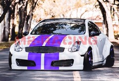 Matte Color Racing Stripes Vinyl Wrap Sticker For Infiniti G35 Stripe 10FT /20FT