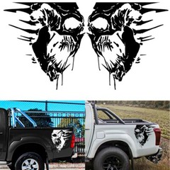 Skull Graphic Bed Tailgate Pattern Sticker Decals Body Trunk Decoration For Car