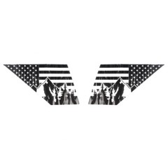 2 Rear Side window sticker cover For Ford Bronco Sport 2021-2023 American flag