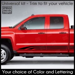 Rocker Panel Side Stripes Decals For Chevrolet Silverado Colorado S10 WT LT EV