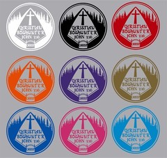 Christian Christ Cross Bow Hunting Arrow Car Truck Window Vinyl Decal Sticker