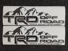 2 TRD OFF ROAD TOYOTA RACING DEVELOPMENT TACOMA TUNDRA TRUCK 4X4 DECAL STICKER