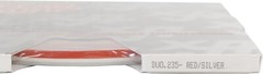 Universal 4/16″ 2-Color Pinstripe (Duo-Tone) 02045235-Silver/Red Metallic