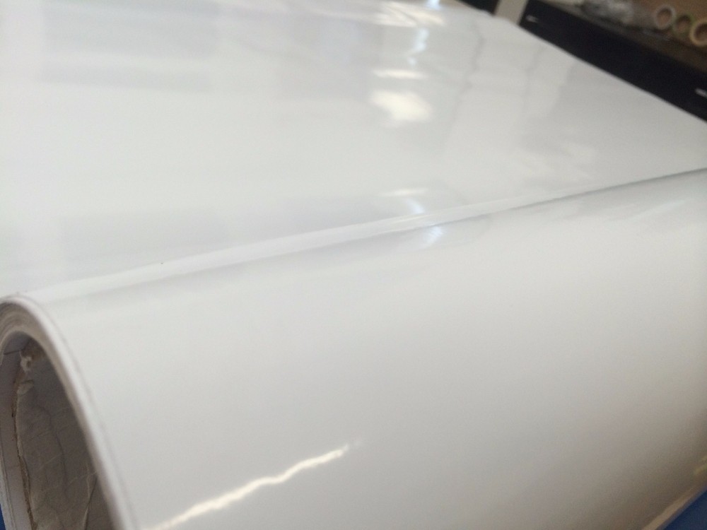 Gloss White 25 FT x 5 FT Vinyl Auto Vehicle Car Wrap Sticker Decal Sheet Roll